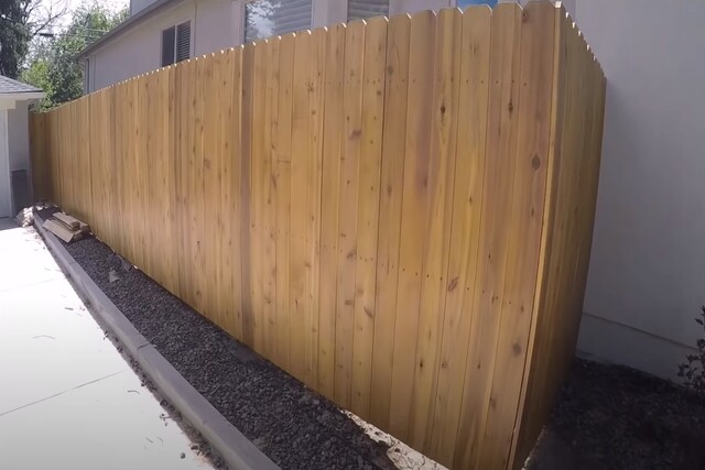 Glendale wood privacy fence